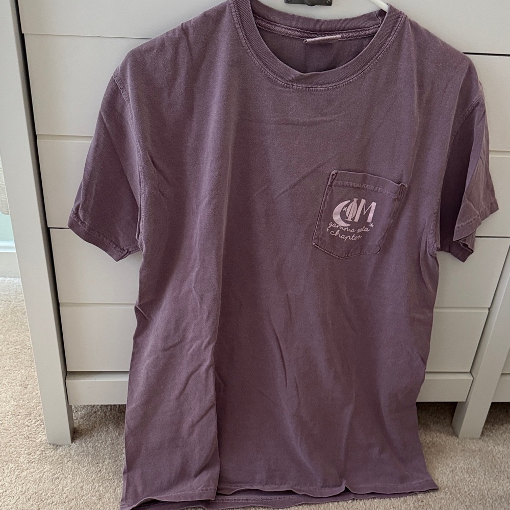 Comfort Colors Phi Mu Short Sleeve Tee - Plum